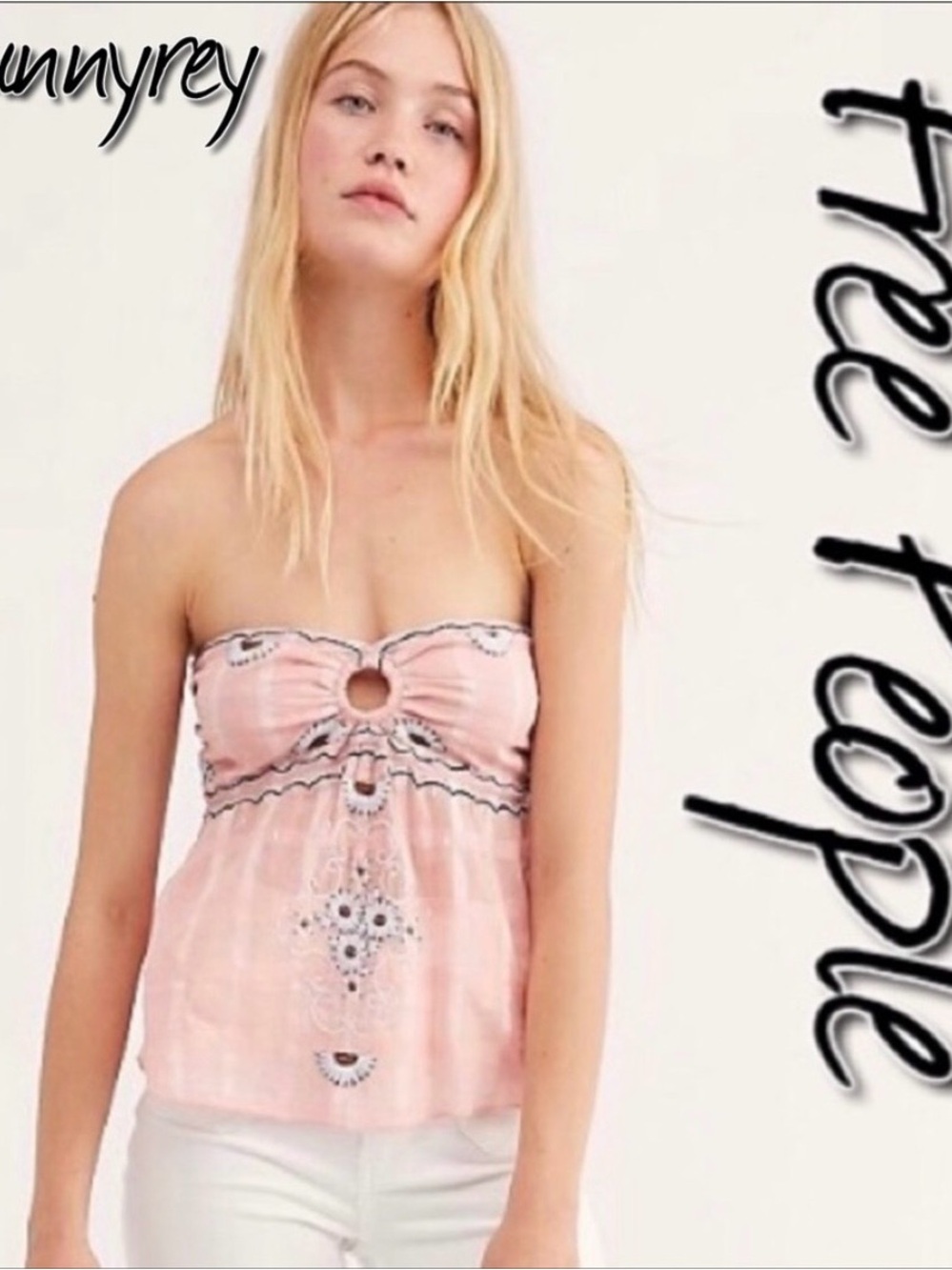 Free People Talk Back Tube Top NWT L